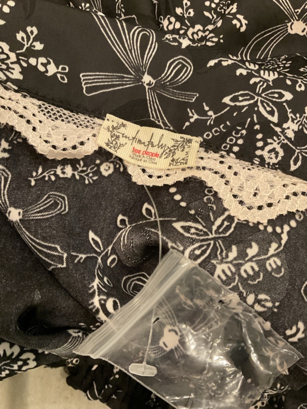 Free People Black Satin Floral-Print Pajama Short Set - Picture 8 of 11